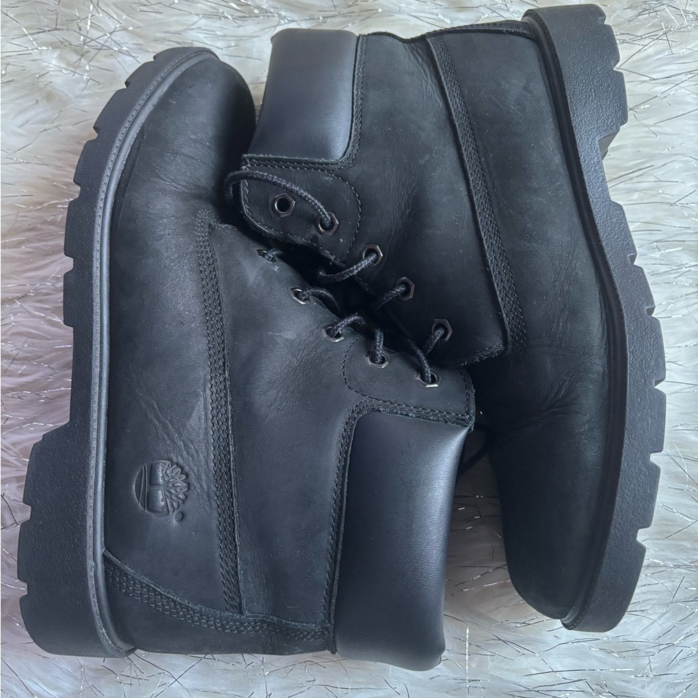 Timberland Black Ankle Boys (Young) Boots Size 7